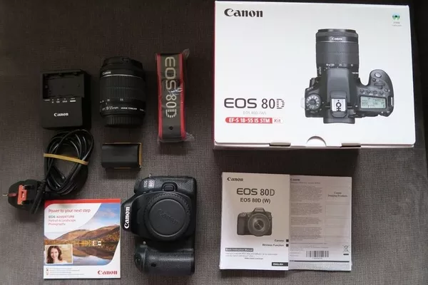 Canon EOS 80D 24.2MP Цифровые зеркальные фотокамеры 